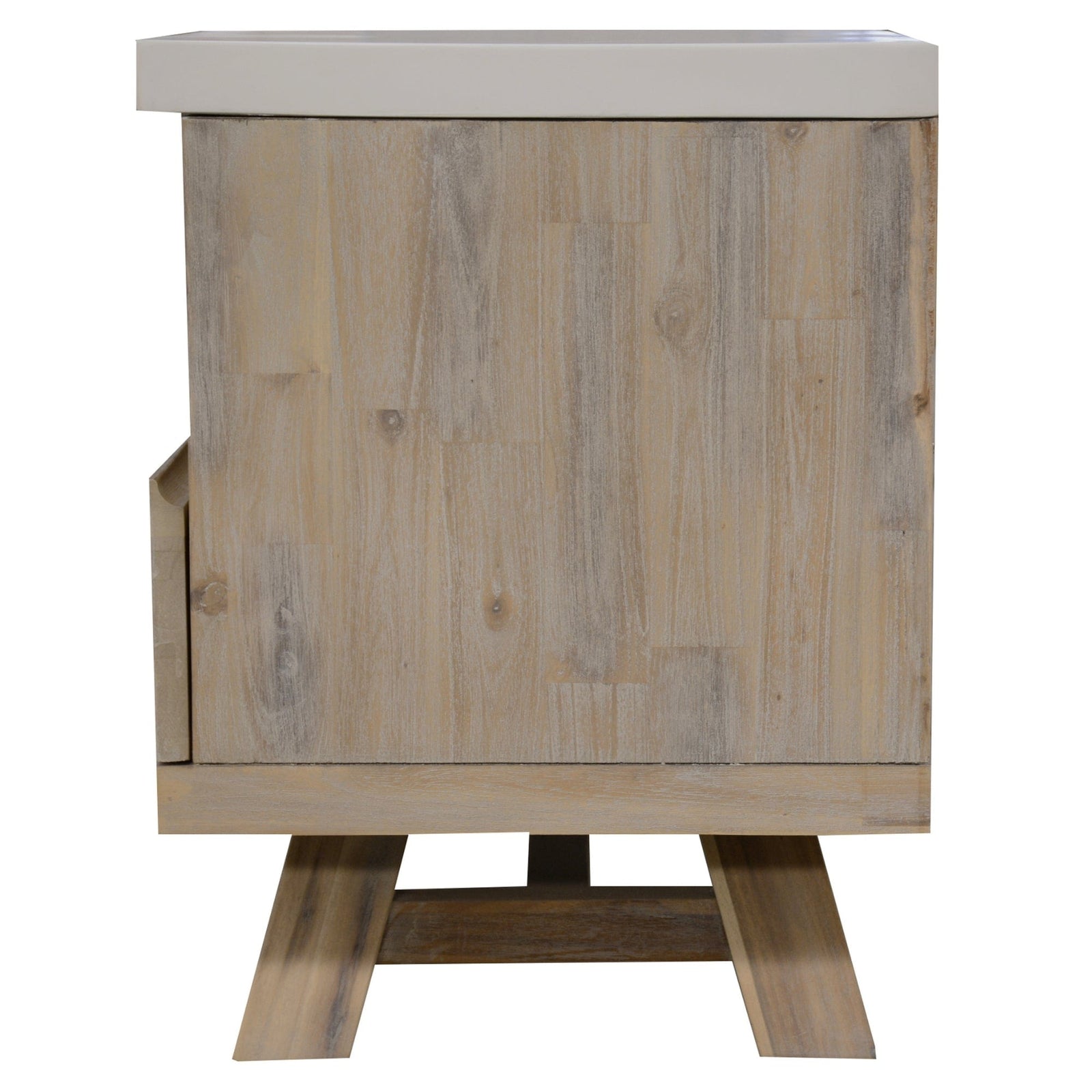 Stony 150cm ETU Entertainment TV Unit with Concrete Top - White