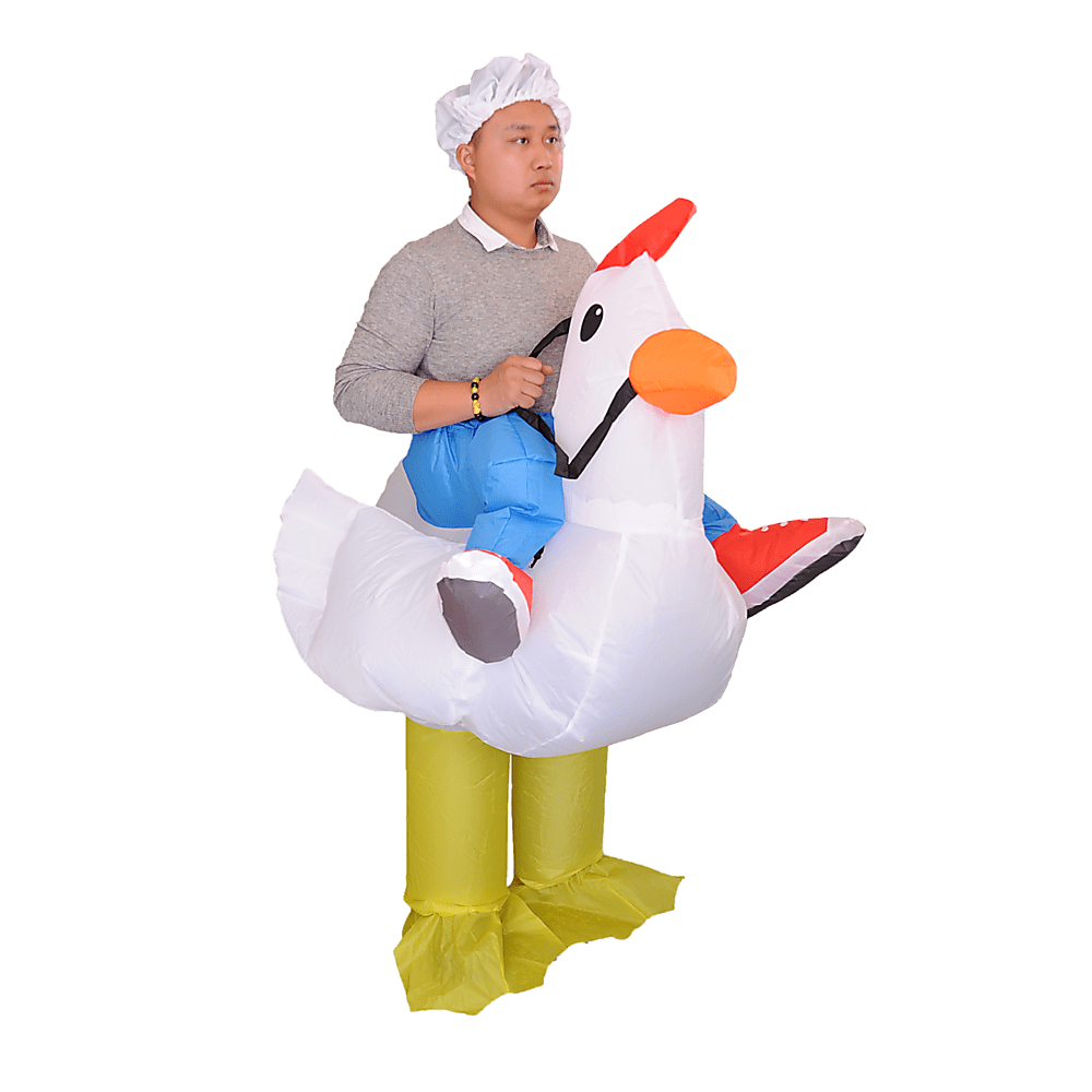 CHICKEN Fancy Dress Inflatable Suit - Fan Operated Costume