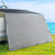 Caravan Privacy Screen Roll Out Awning 4.6x1.95M End Wall Side Sun Shade Grey