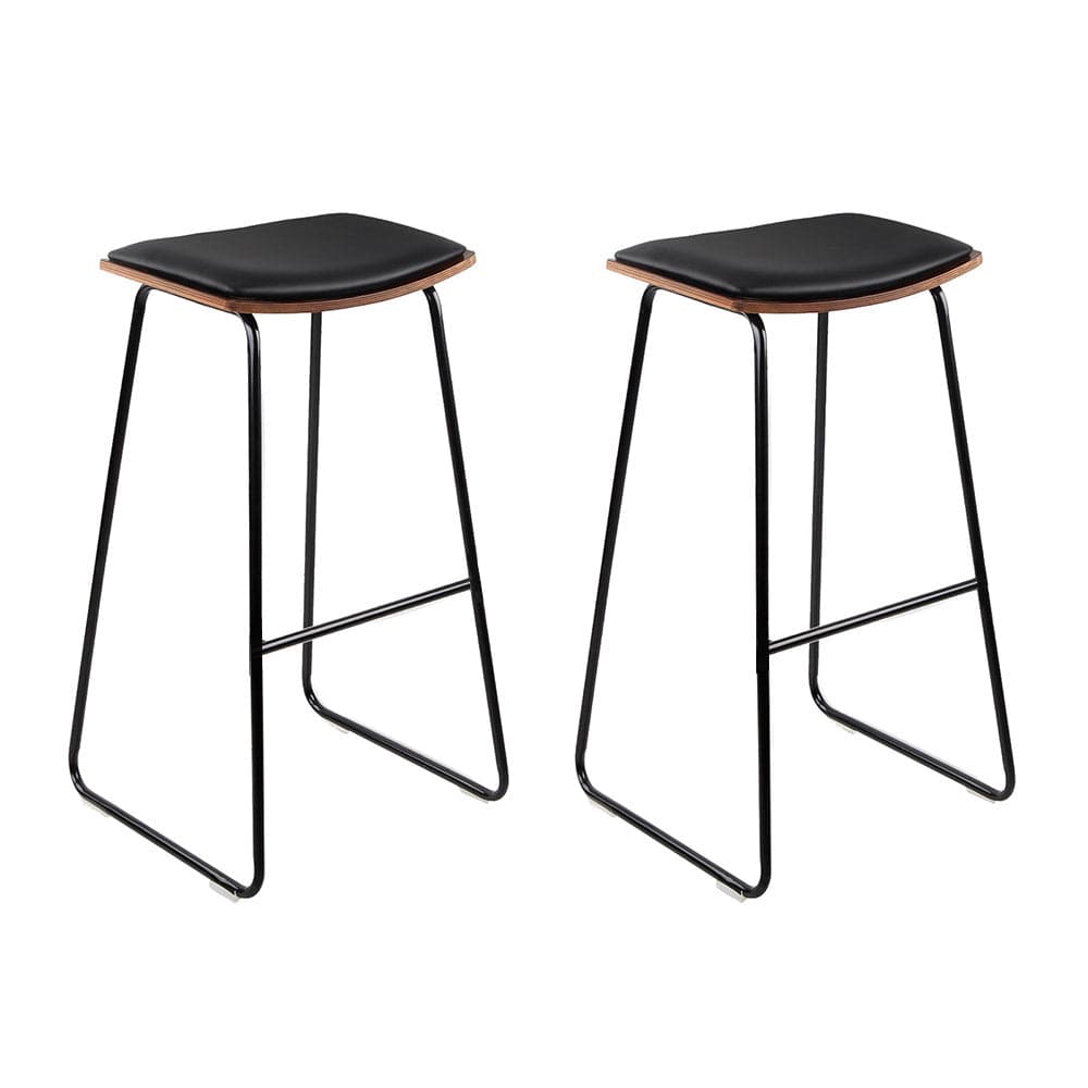 Artiss Bar Stools Kitchen Counter Stools Metal Chairs x2