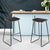 Artiss Bar Stools Kitchen Counter Stools Metal Chairs x2