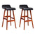 Artiss 2x Bar Stools Wooden Stool Black