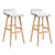 Artiss 2x Bar Stools Wooden Stool White