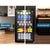 Devanti 98L Bar Fridge Glass Door w/Light Black