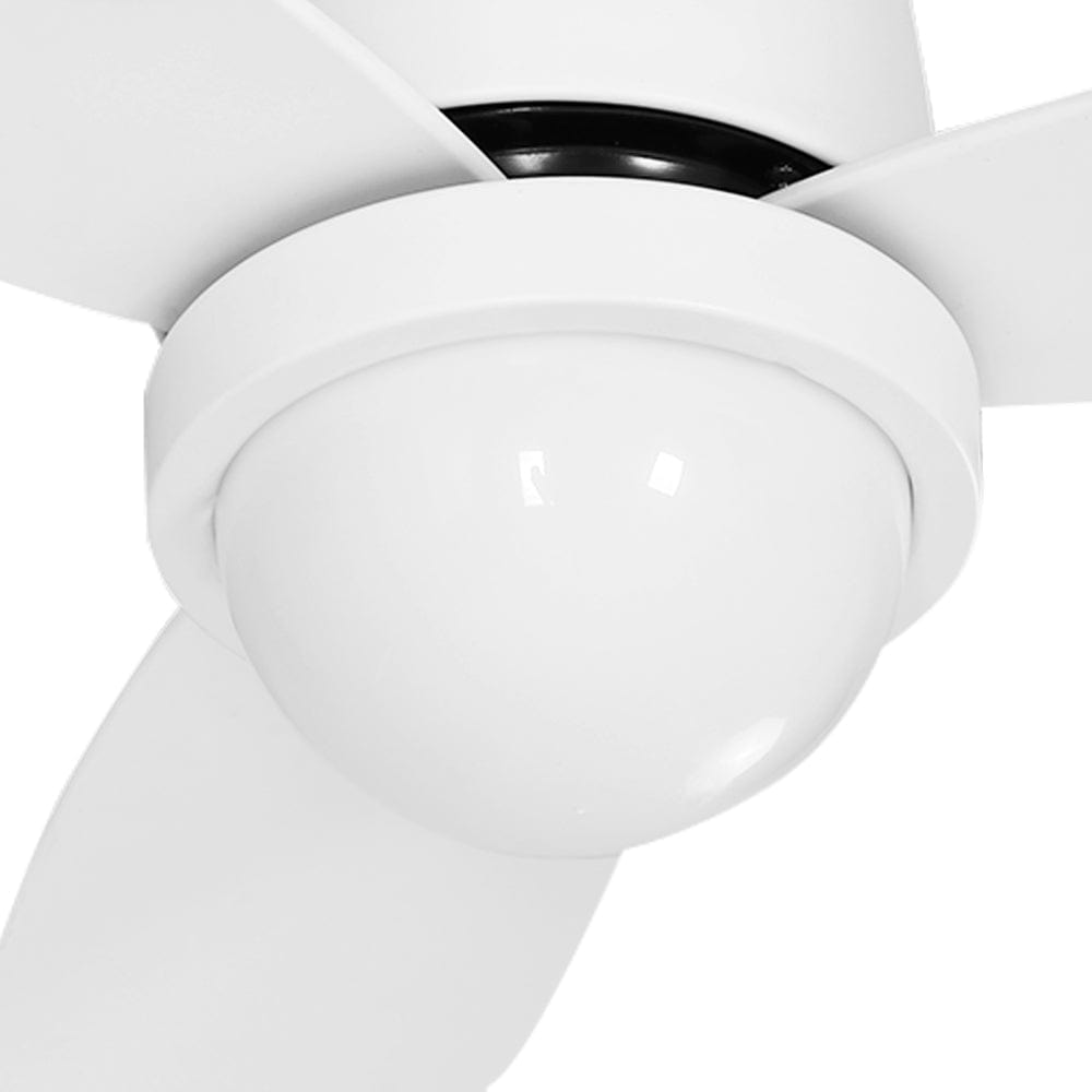 Devanti 52&#39;&#39; Ceiling Fan DC Motor LED Light Remote Control - White