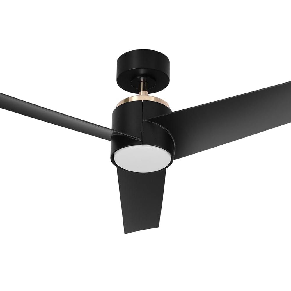 Devanti 52&#39;&#39; Ceiling Fan DC Motor w/Light w/Remote - Black