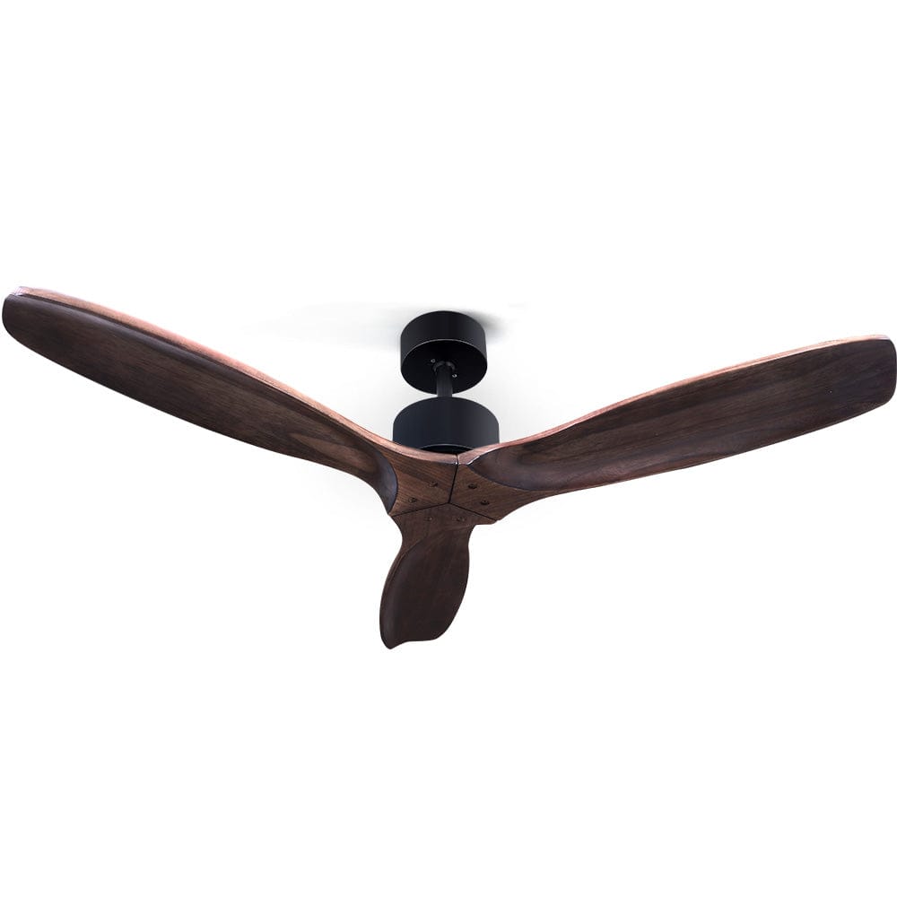 Devanti 52&#39;&#39; Ceiling Fan AC Motor 3 Blades w/Remote - Dark Wood