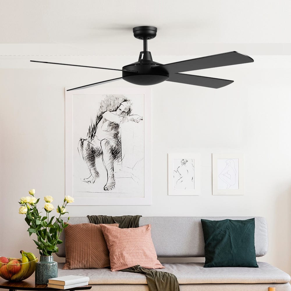 Devanti 52&#39;&#39; Ceiling Fan w/Remote - Black