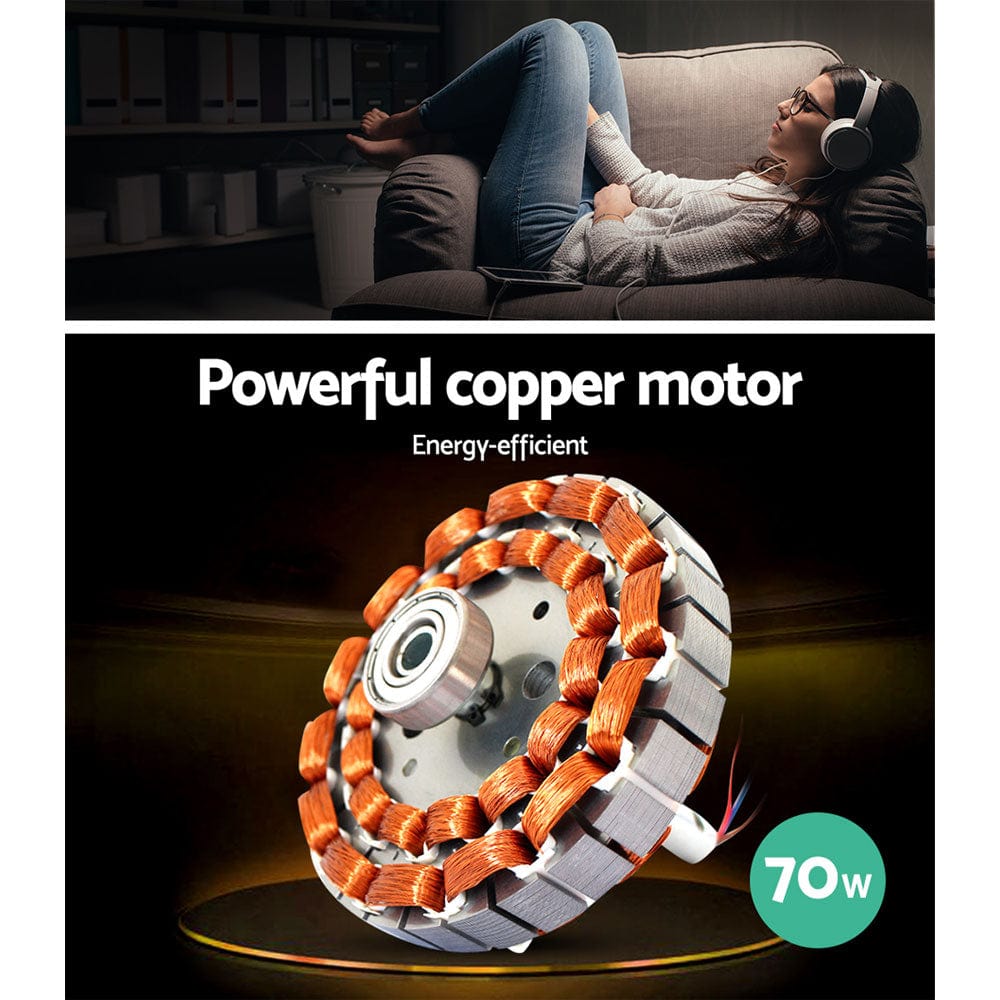 Devanti 52&#39;&#39; Ceiling Fan AC Motor w/Light w/Remote - White