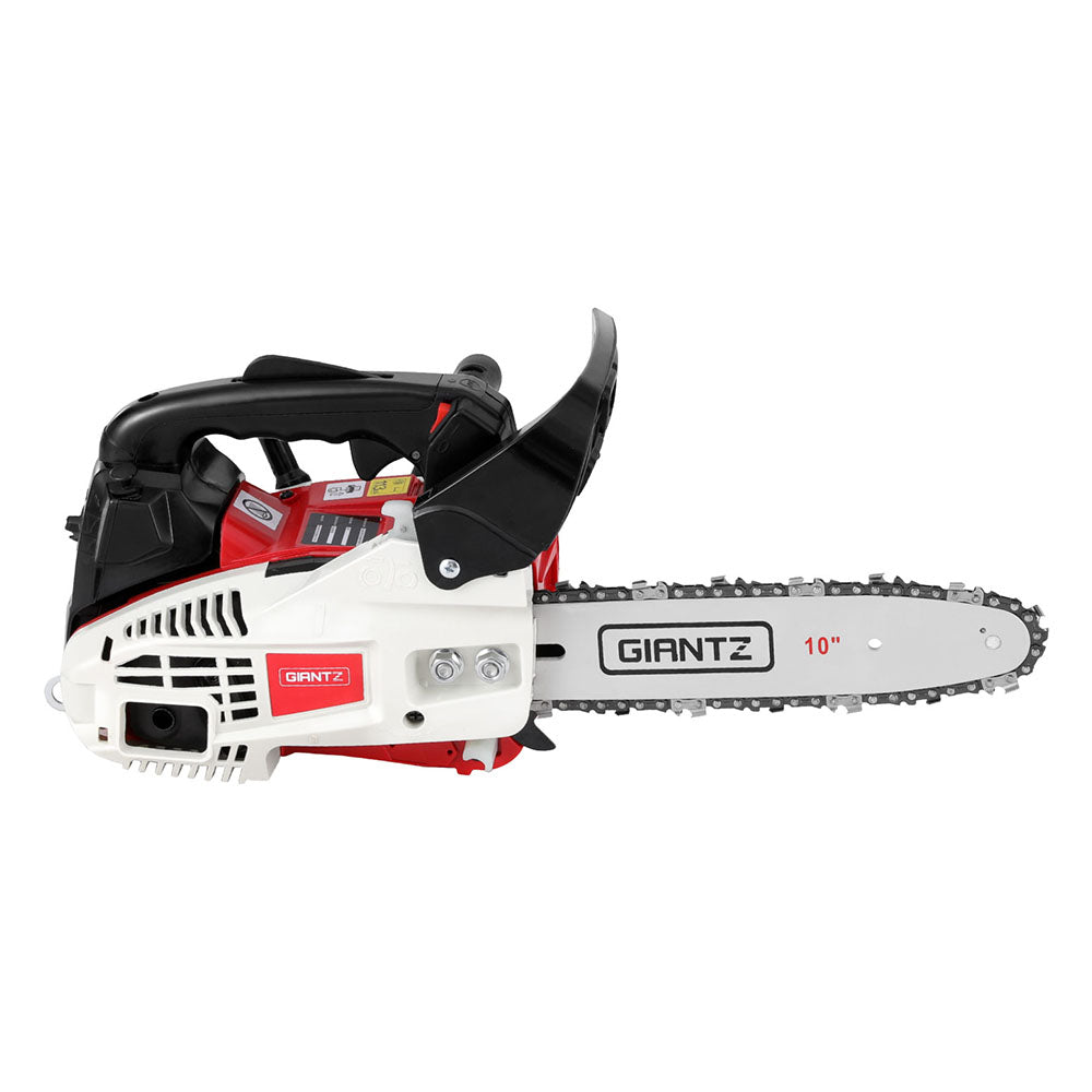 Giantz 25cc Petrol Chainsaw 10&quot; Bar E-Start Tree Pruning Chain Saw