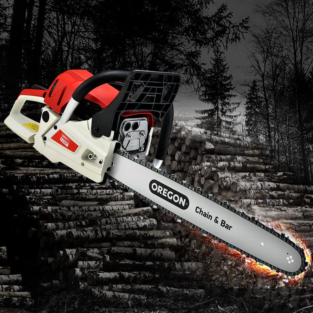 Giantz Chainsaw Petrol 52CC 20&quot; Oregon Bar Commercial E-Start Pruning Chain Saw,Giantz Chainsaw Petrol 88CC 24&quot; Oregon Bar Commercial E-Start Pruning Chain Saw