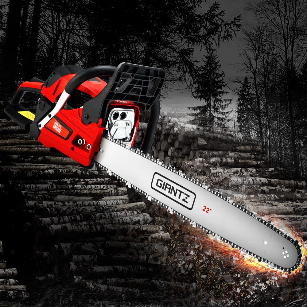 Giantz Chainsaw Petrol 58CC 22&quot; Bar Commercial E-Start Pruning Chain Saw,Giantz Chainsaw Petrol 58CC 22&quot; Bar Commercial E-Start Pruning Chain Saw 4.2HP