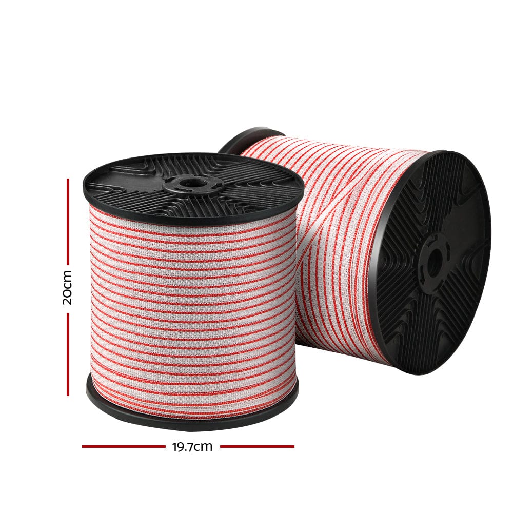 Giantz Electric Fence Poly Tape 400M Insulator