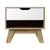 Artiss Bedside Table 1 Drawer with Shelf - IKER White & Oak