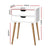 Artiss Bedside Table 2 Drawers - BODIE White