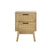 Artiss Rattan Bedside Table 2 Drawers Wood - RIE Oak