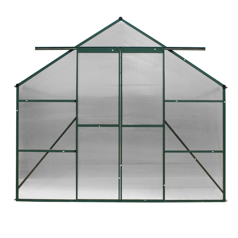 Greenfingers Greenhouse 5.1x2.44x2.1M Aluminium Polycarbonate Green House Garden Shed