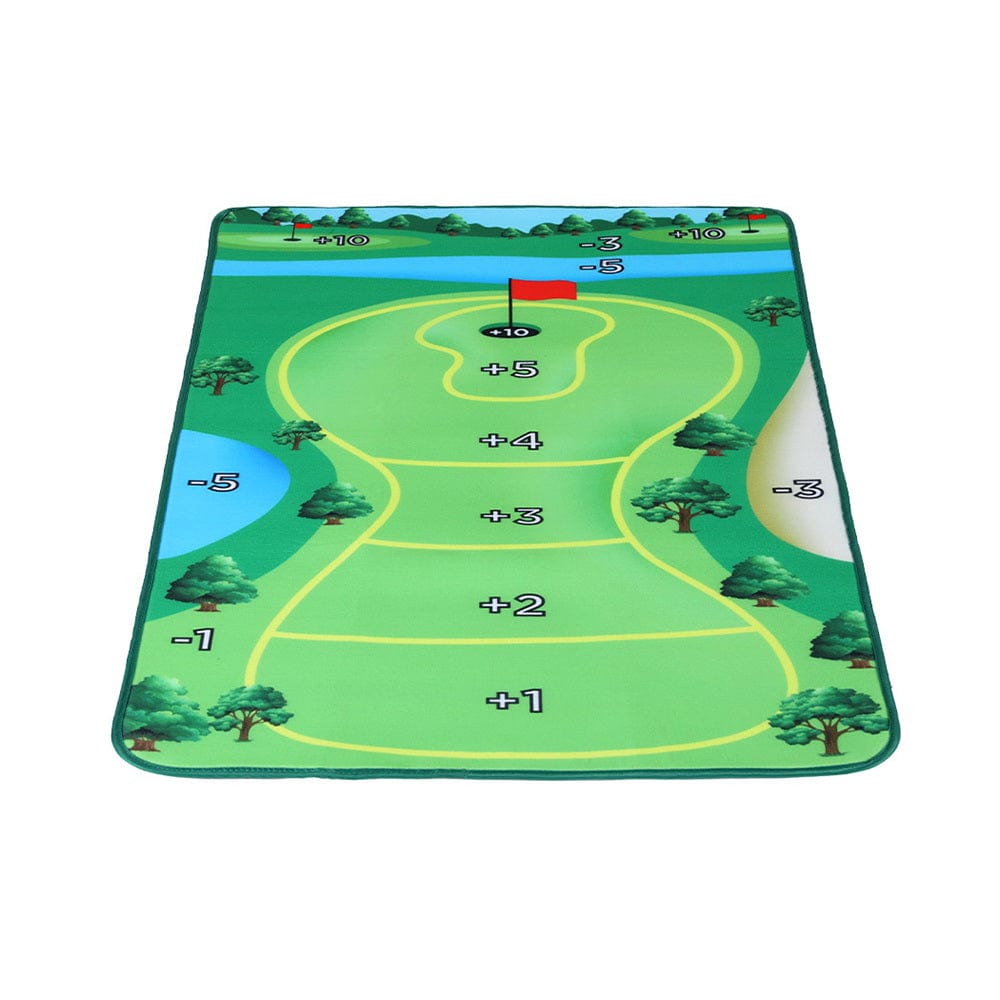 Everfit Golf Chipping Game Mat Indoor Outdoor PracticeÂ Training Aid Set