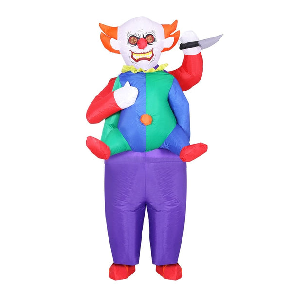 Inflatable Clown Costume Adult Suit Blow Up Party Fancy Dress Hallowee ...