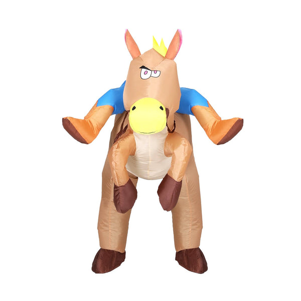 Inflatable Cowboy Costume Adult Suit Blow Up Party Fancy Dress Hallowe ...