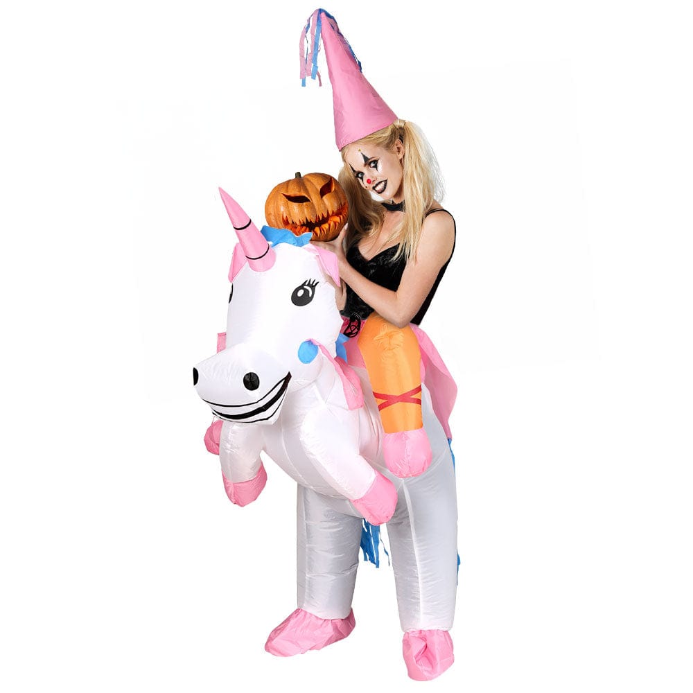 Inflatable Unicorn Costume Adult Suit Blow Up Party Fancy Dress Halloween Cosplay