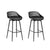 Gardeon 2PC Outdoor Bar Stools Plastic Metal Dining Chair Patio Furniture Garden