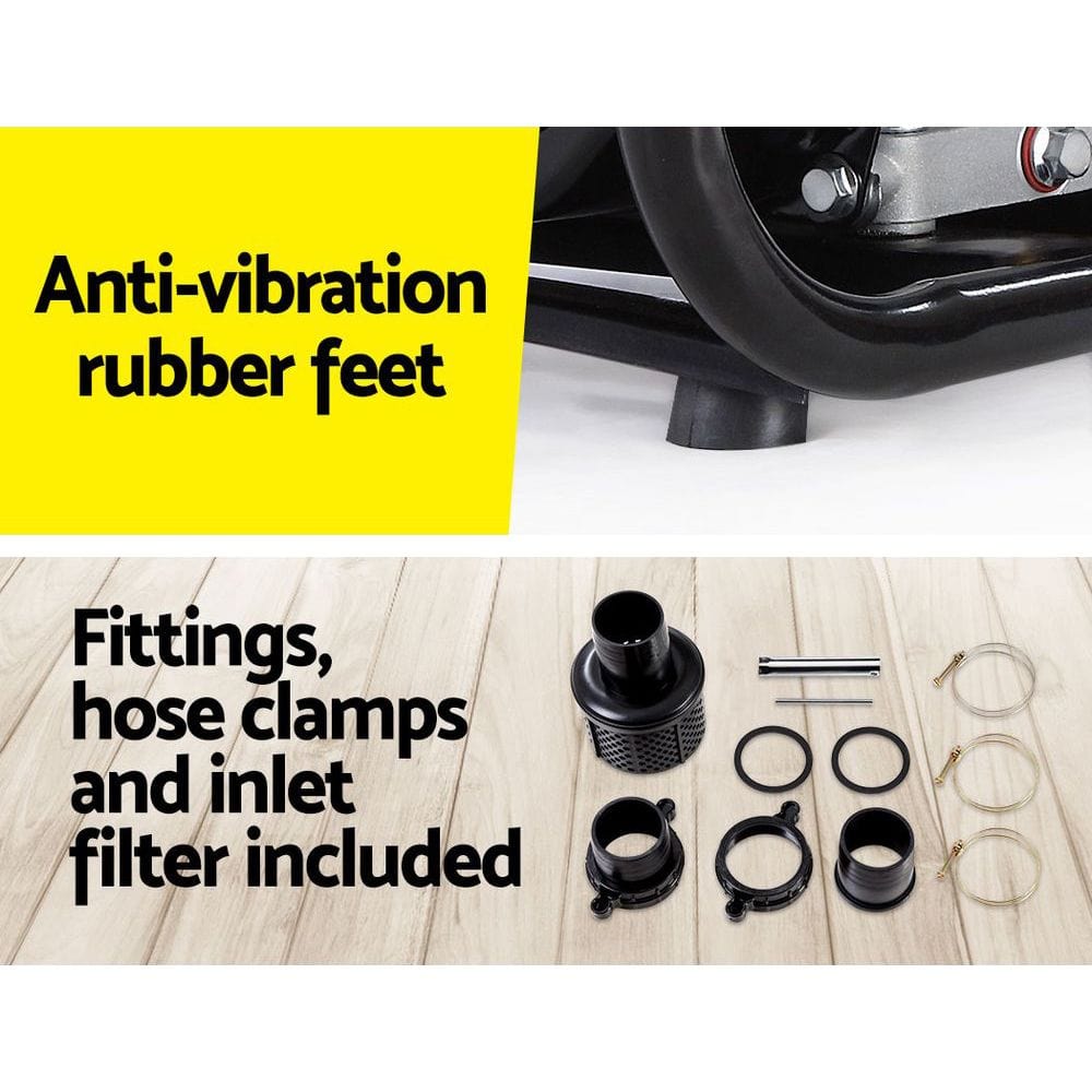 Giantz Petrol Water Pump 3&quot; High Flow Transfer Fire Fighting Irrigation