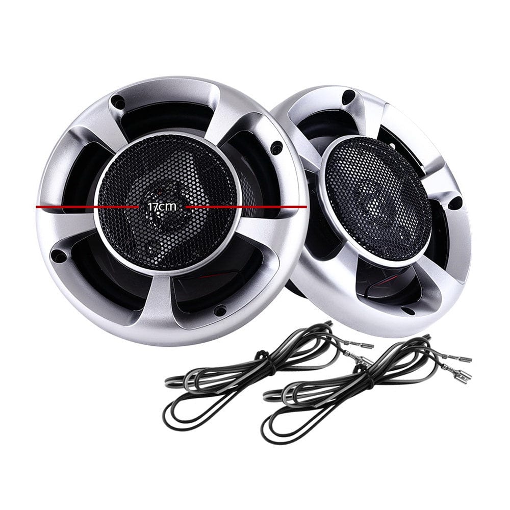 Giantz Set of 2 6.5inch LED Light Car Speakers