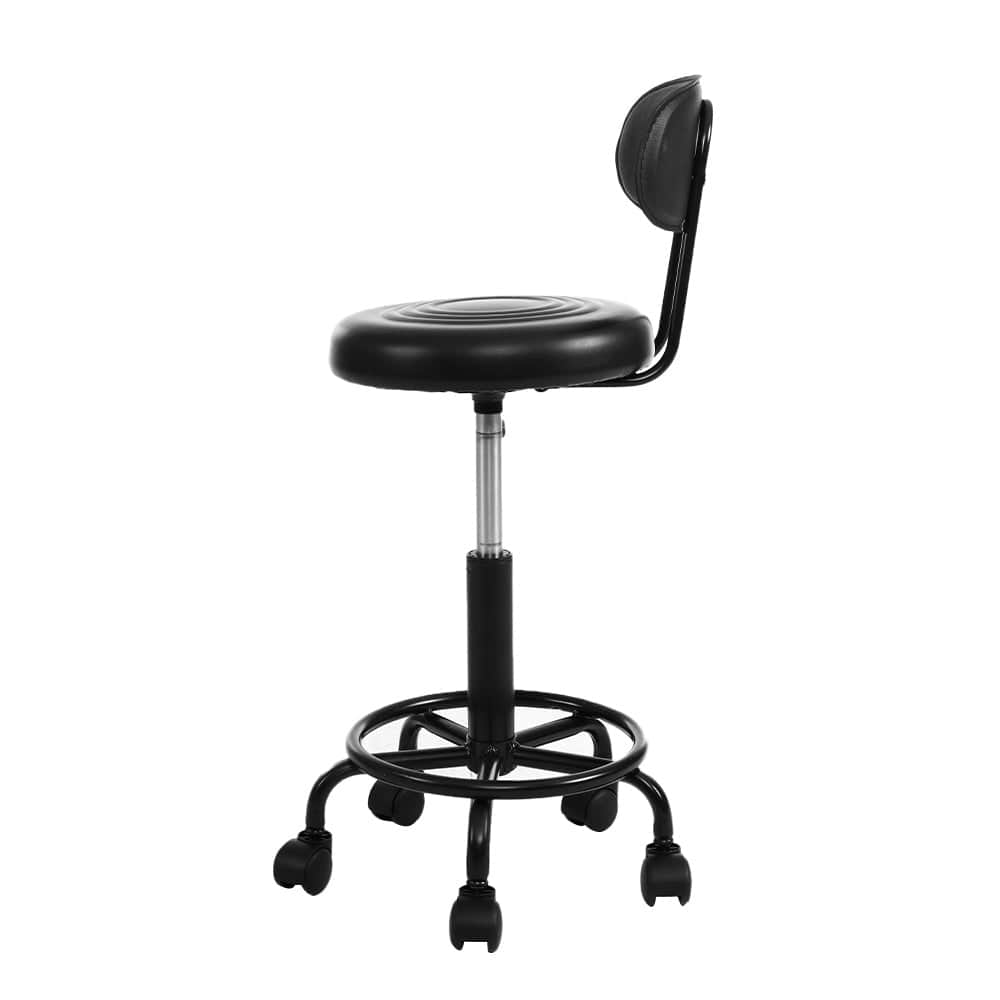 Artiss Salon Stool Swivel Chair Backrest