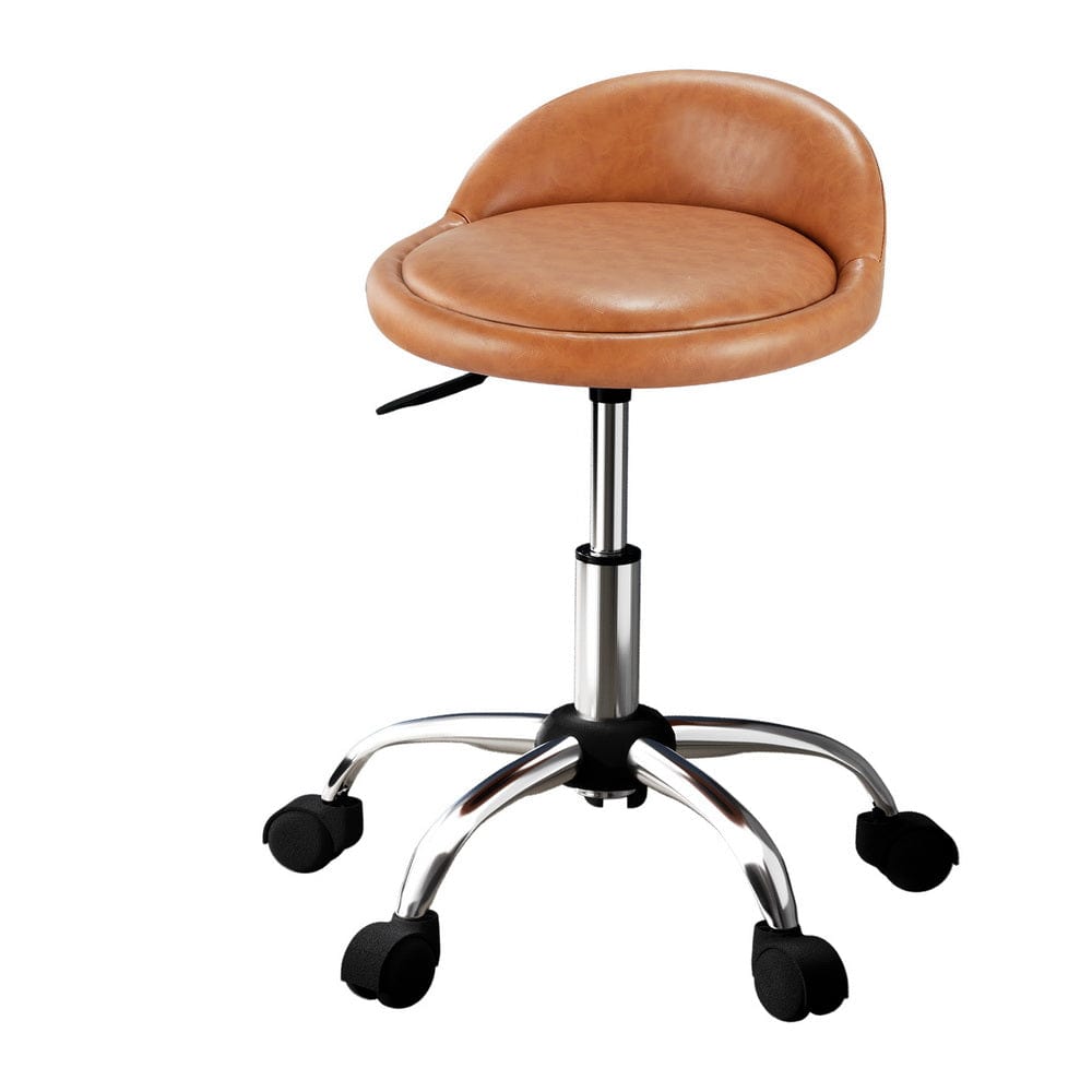 Artiss Salon Stool Swivel Chair Backrest Chairs