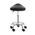 Artiss Salon Stool Saddle Swivel Chair Black