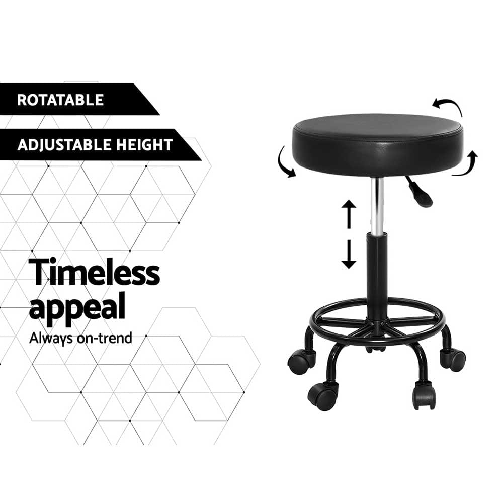 Artiss Salon Stool Round Swivel Chair