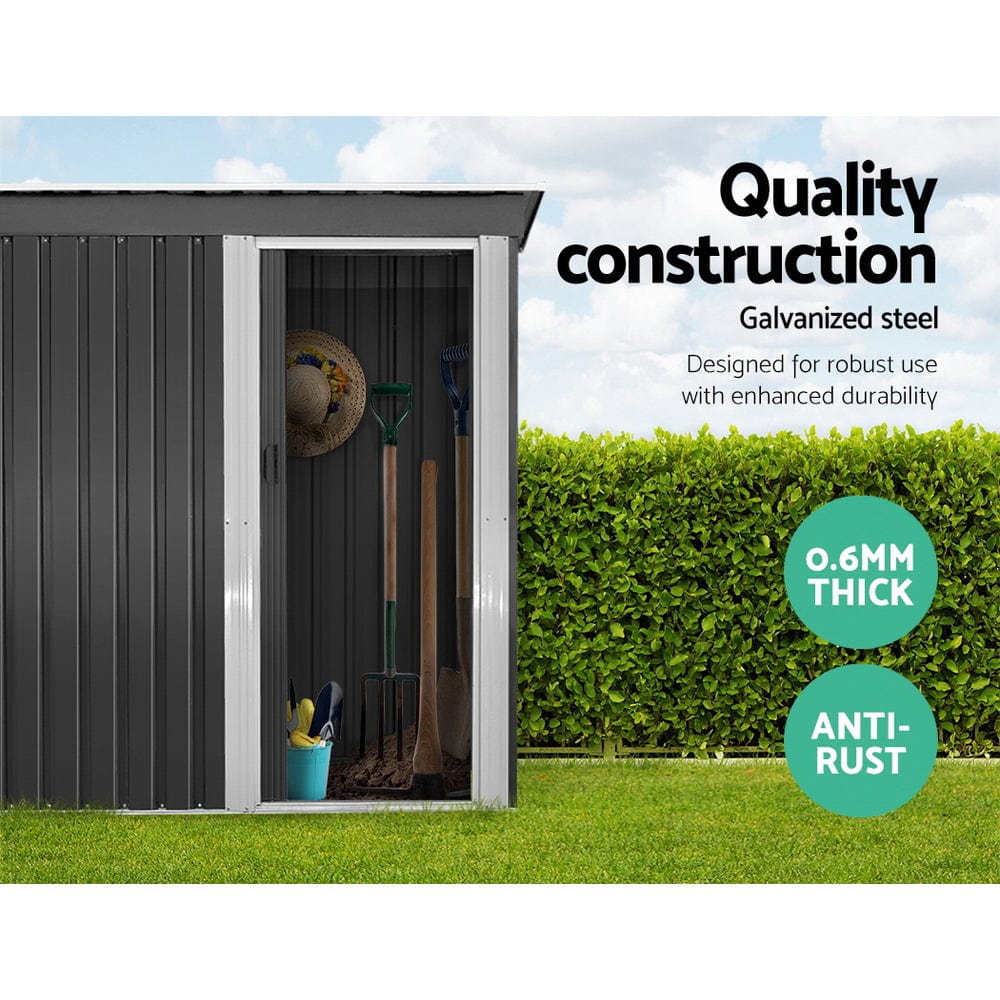 Giantz Garden Shed 1.62x0.86M Sheds Outdoor Storage Tool Workshop House Shelter Sliding Door