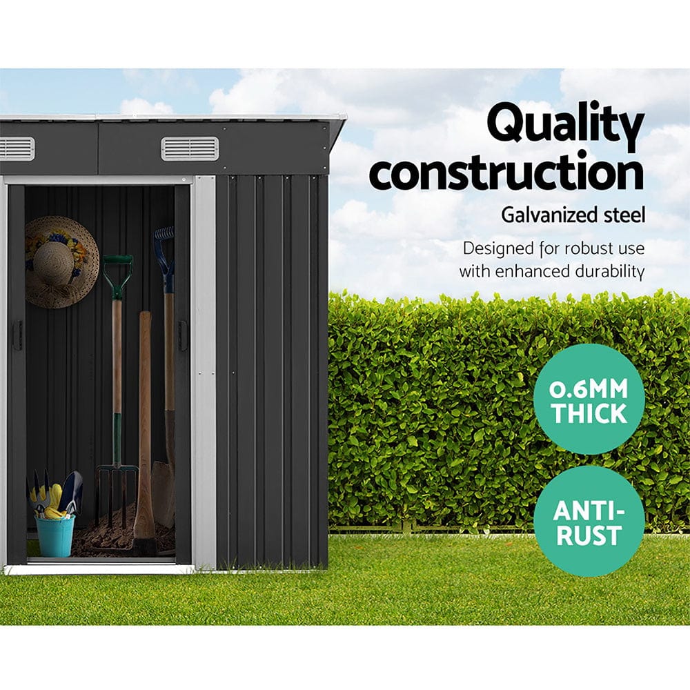 Giantz Garden Shed 1.94x1.21M Sheds Outdoor Storage Workshop House Tool Shelter Sliding Door