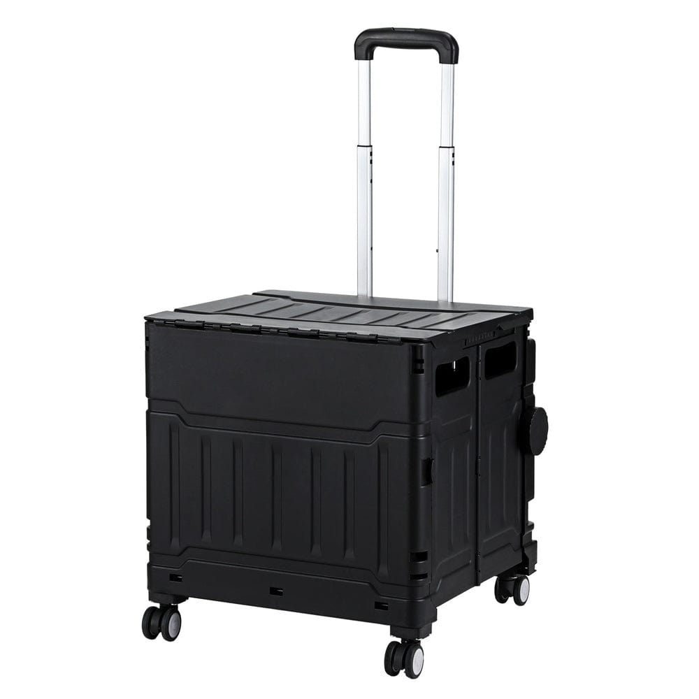 Emajin Shopping Trolley Cart 75L Foldable Black