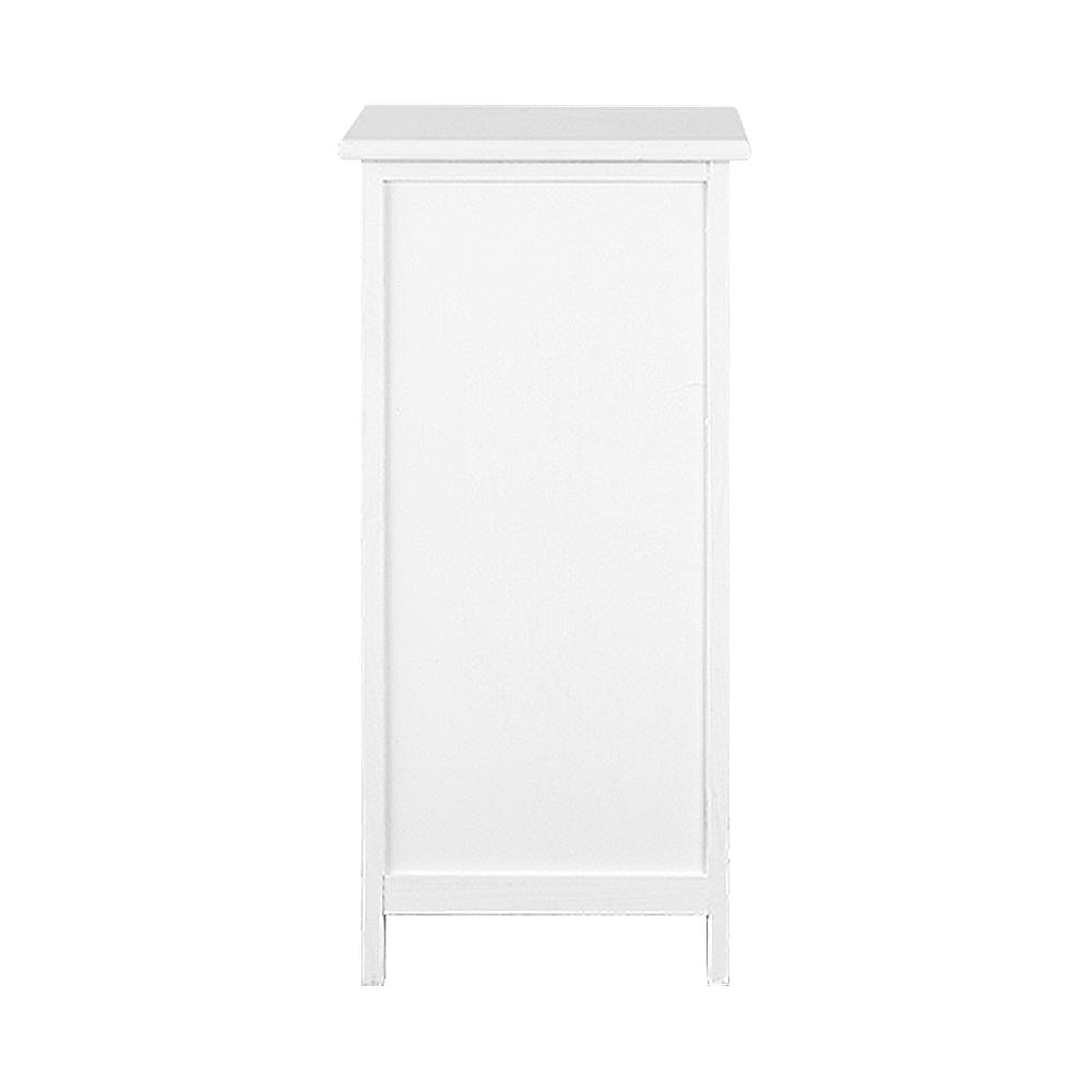 Artiss Bedside Table Bathroom Storage Cabinet 3 Drawers White