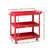 Giantz 3-Tier Tool Cart Trolley Workshop Garage Storage Organizer Red