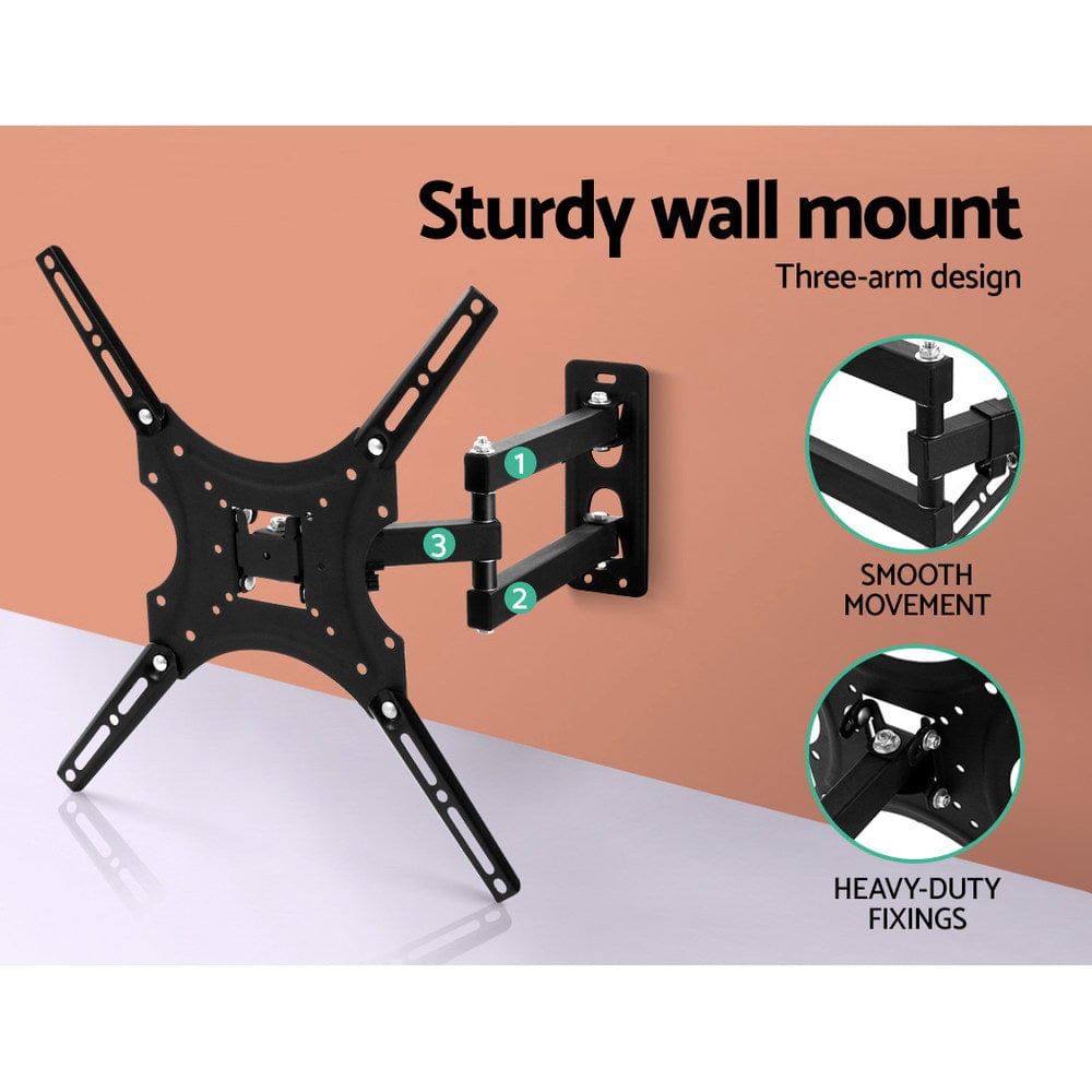 Artiss TV Wall Mount Bracket for 24&quot;-50&quot; LED LCD TVs Full Motion Strong Arms