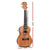 Alpha 23" Ukulele Natural Mahogany Concert Beginner Gift w/ Carry Bag