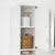 White Tall Bathroom Cabinet High Storage