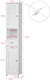 Freestanding Tall Bathroom Cabinet 170x32x30 cm