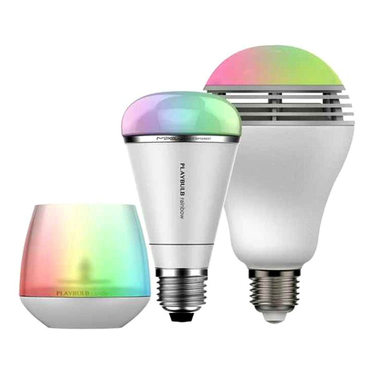 MiPow Playbulb STUDIO Gift Set Novelty LED Light Bulb &amp; Candle Bluetooth Audio