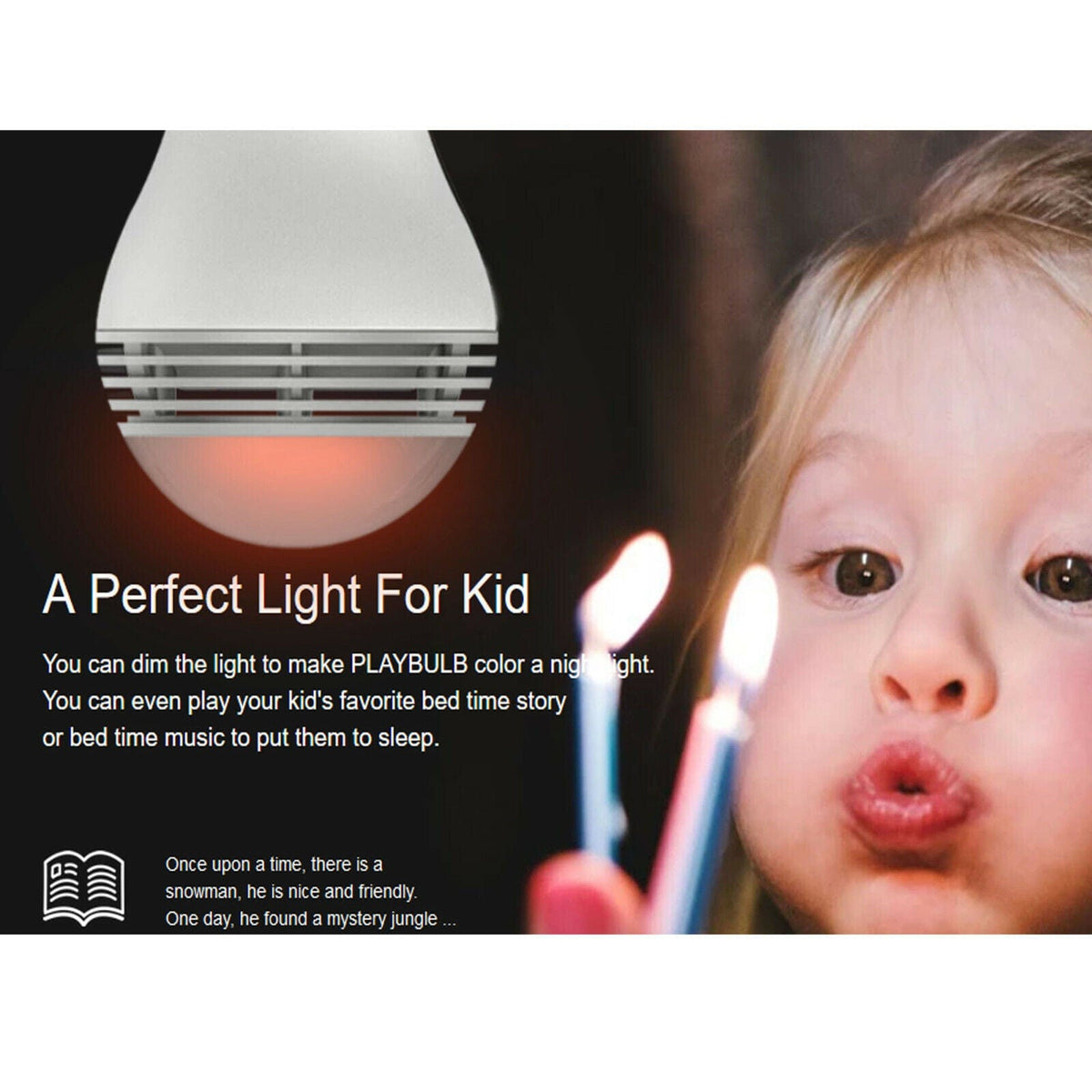 MiPow Playbulb STUDIO Gift Set Novelty LED Light Bulb &amp; Candle Bluetooth Audio