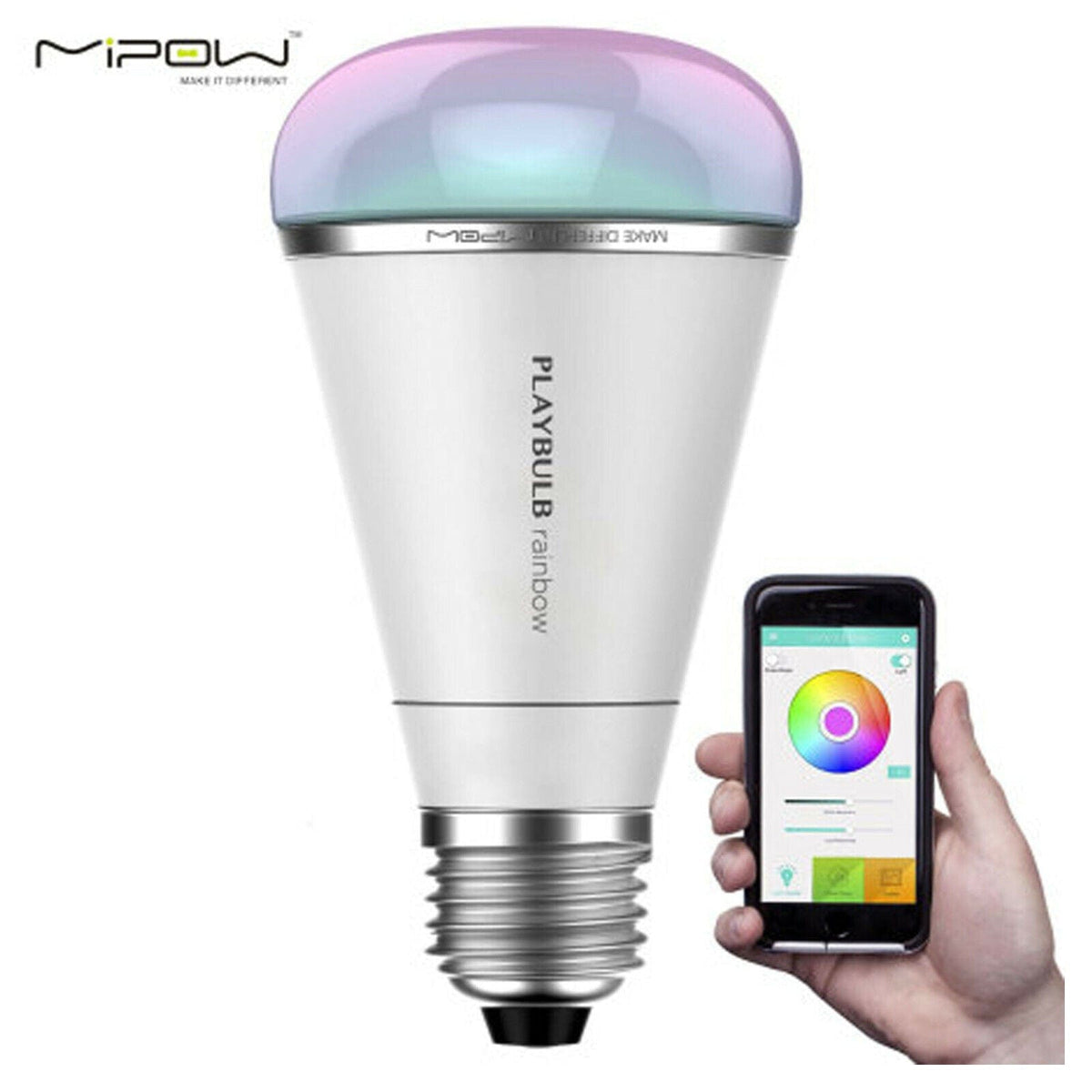 MiPow Playbulb STUDIO Gift Set Novelty LED Light Bulb &amp; Candle Bluetooth Audio
