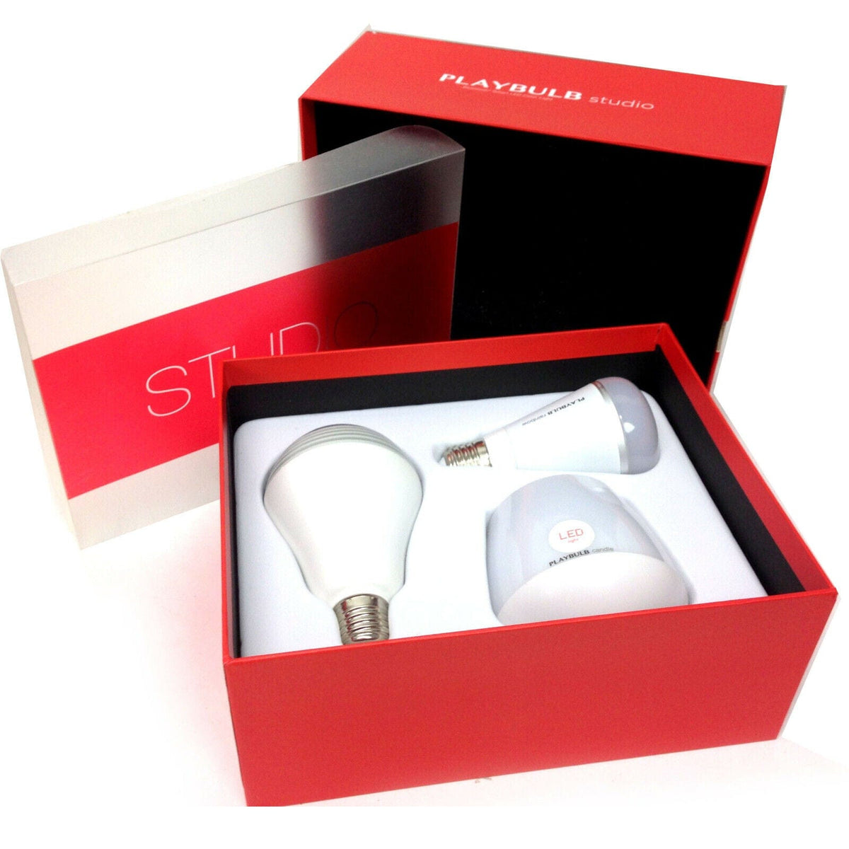 MiPow Playbulb STUDIO Gift Set Novelty LED Light Bulb &amp; Candle Bluetooth Audio