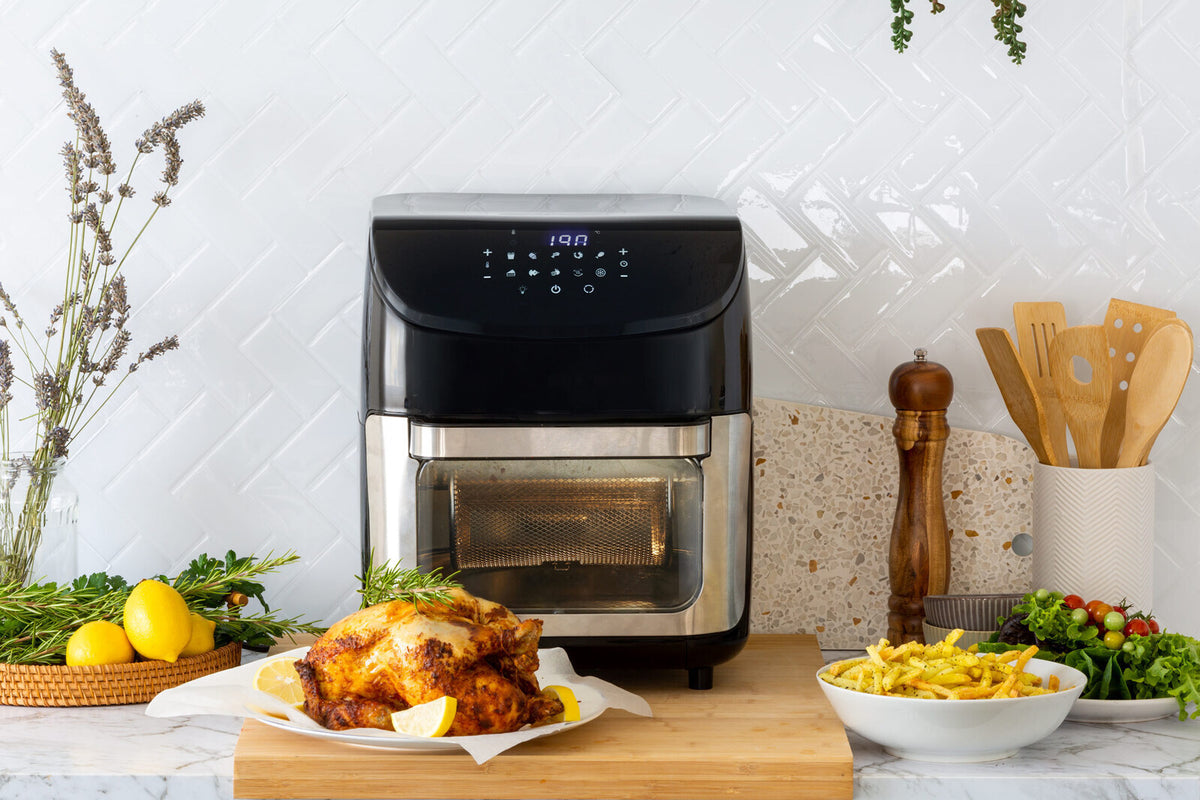 12L Digital Air Fryer w/ 200C, 7 Cooking Settings &amp; Rotisserie Function