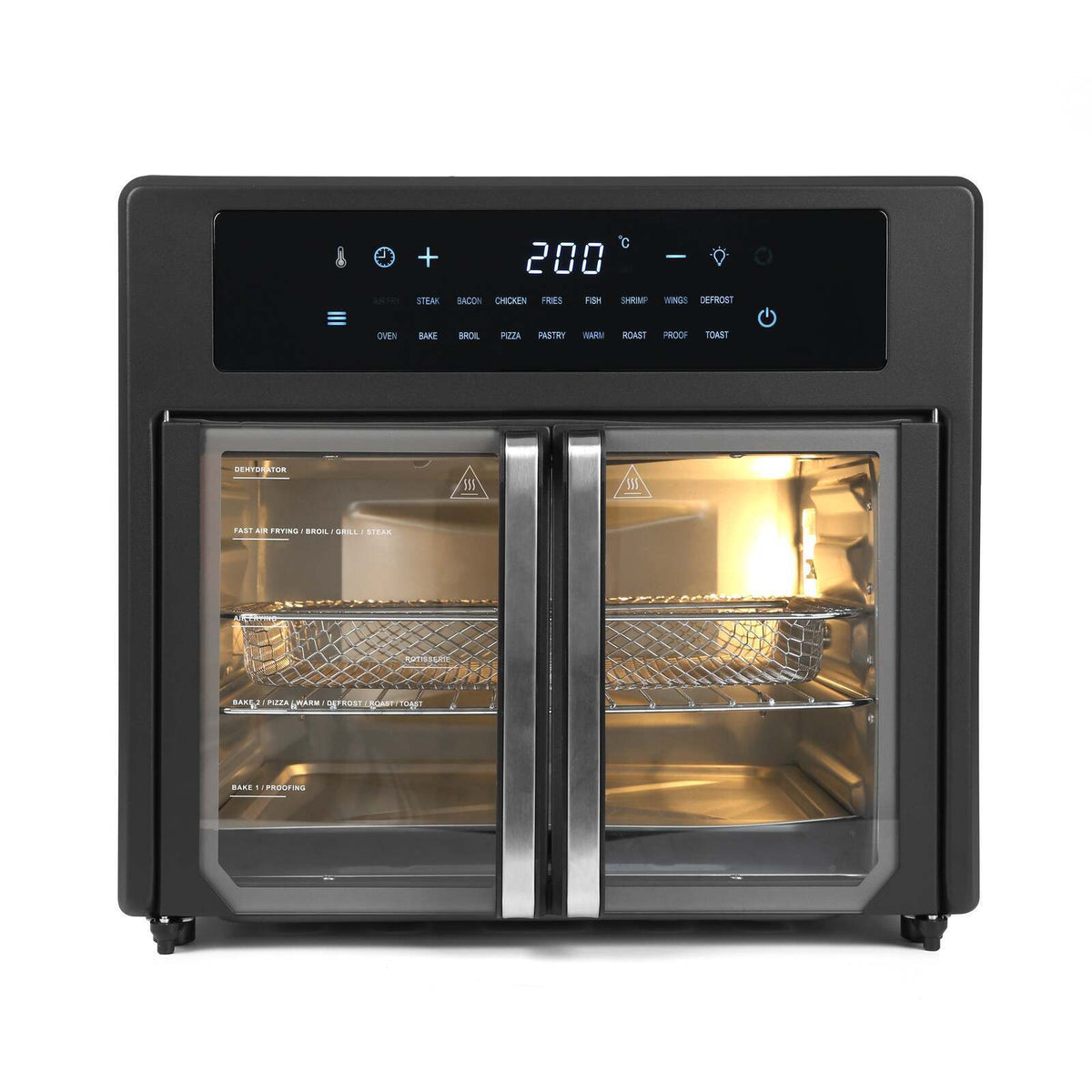 25L Air Fryer Convection Oven with 360 Cooking &amp; French Doors