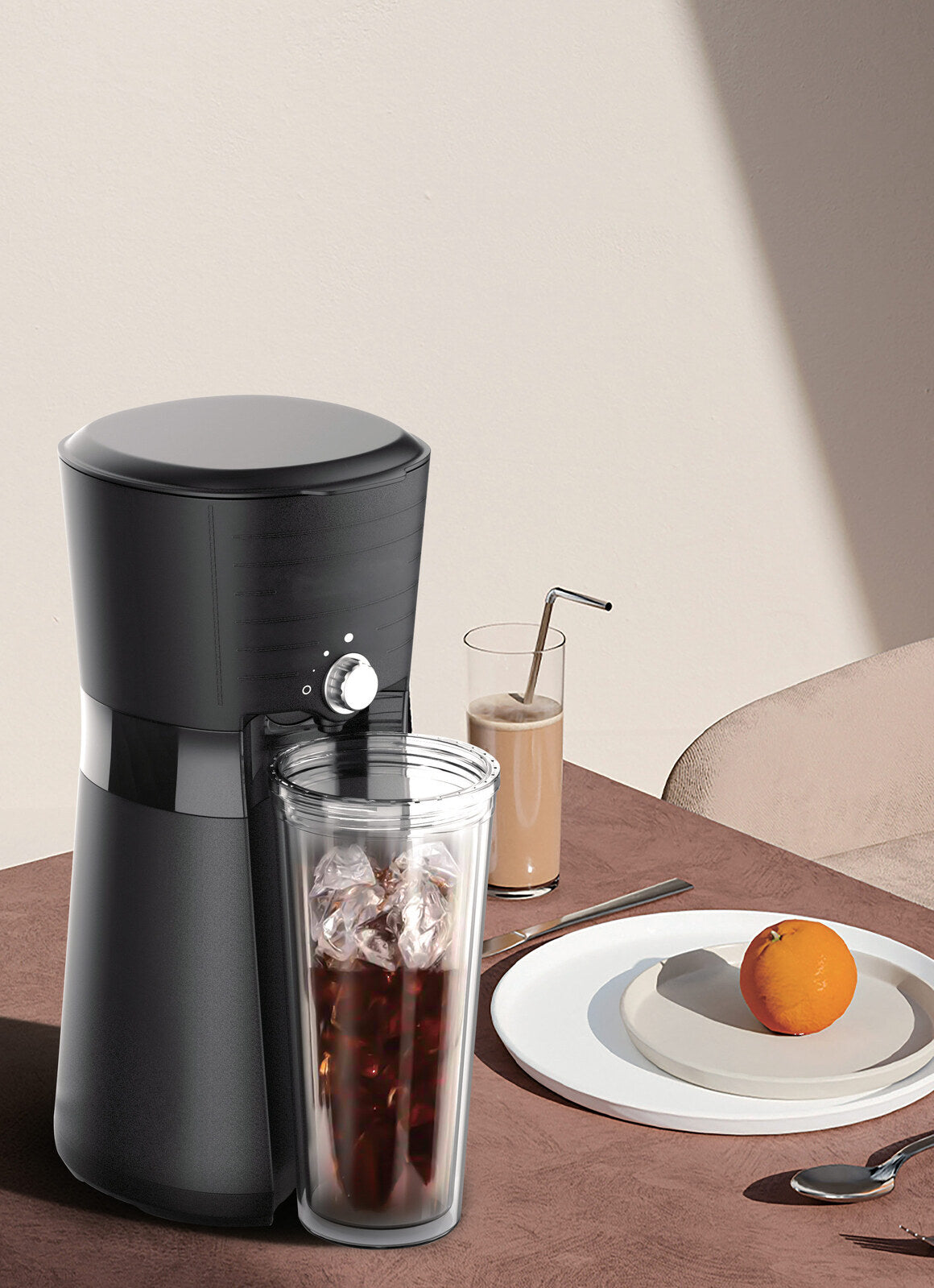 Digital Iced Coffee Maker w/ 10oz, Reusable Cup &amp; Straw Included