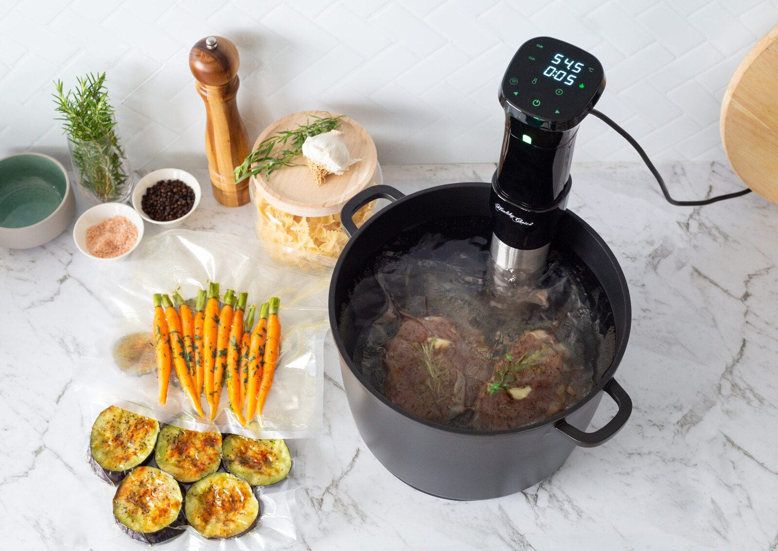 Sous Vide Starter Kit with Vacuum Sealer & Bags