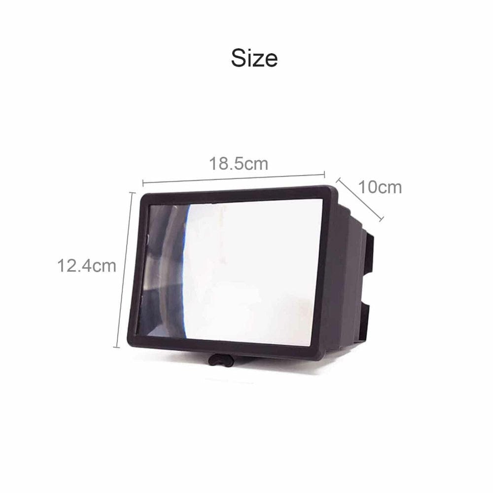 3D Mobile Phone Screen Magnifier 12&quot; HD Video Amplifier for Smartphone Stand
